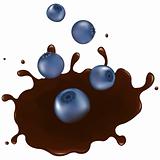 Bilberry In Chocolate Splash