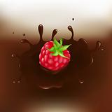 Chocolate-dipped Raspberry