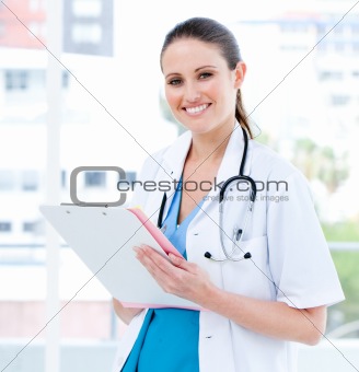 Caucasian female doctor