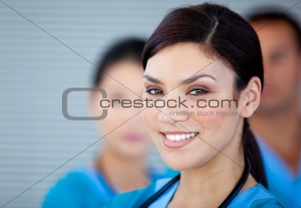 Portrait of a charismatic female doctor looking at the camera 