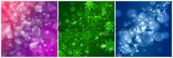 Illustration:abstract backgrounds with stars and bulbs