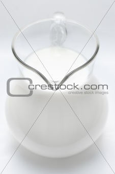Jar with milk