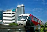 monorail in city