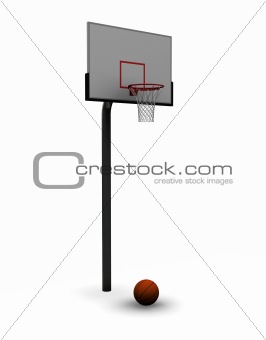 Basketball with net