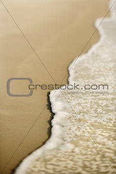 Sand with waves.