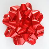 Red Christmas bow.