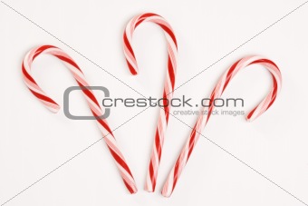 Three candy canes.