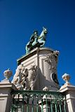 Sculpture of King Jose I in Lisbon, Portugal.