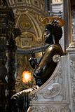 Saint Peter statue in Saint Peter's Basilica, Rome, Italy.