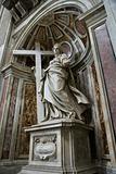 Saint Helena statue inside Saint Peter's Basilica, Rome, Italy.