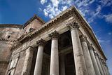 Pantheon exterior in Rome, Italy.