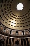 Interior dome in Pantheon, Rome, Italy.
