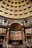 Interior of Pantheon, Rome, Italy.