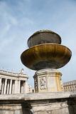 Fountain in Saint Peter's Square in Vatican City, Italy.