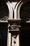 Ornate column in Venice, Italy.