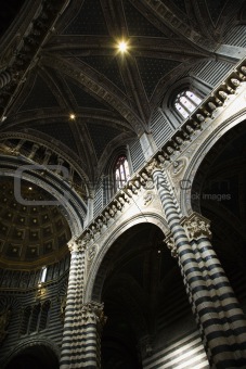 Interior of Cathedral of Siena.