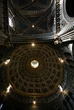 Interior view of dome in Cathedral of Siena.