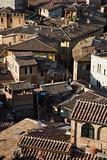 Terra cotta rooftops in Italy.