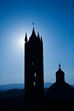 Silhouette of Italian Cathedral.