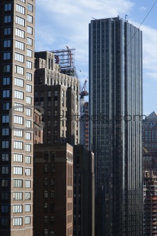 New York City skyscrapers.