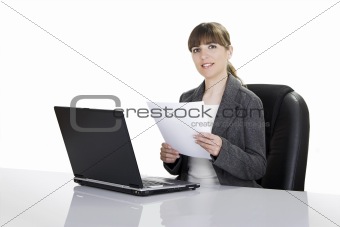 Bussiness woman working