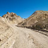 Dirt road in Death Valley.