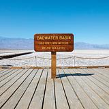 Badwater Basin in Death Valley.