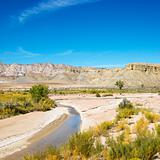 Stream running through desert in Cottonwood Canyon, Utah.