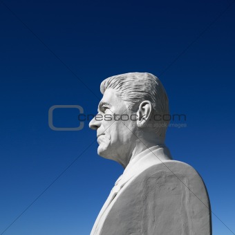Bust of Ronald Reagan sculpture in President's Park, Black Hills