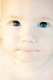 close up cute baby portrait
