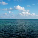 Water and sky in Florida Keys, Florida, USA.