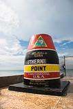 Southernmost point landmark of Key West.
