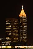 Nightscape of Atlanta, Georgia skyline.