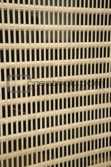 Close-up of skyscraper building in downtown Atlanta, Georgia.
