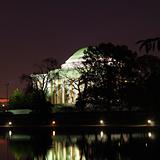 Jefferson Memorial at night in Washington, D.C., USA.