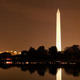 Washington Monument  at night in Washington, D.C., USA.