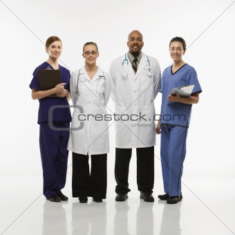 Portrait of medical healthcare workers.