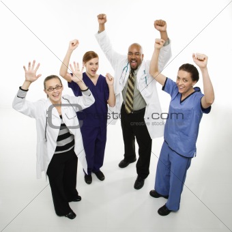 Portrait of medical healthcare workers.
