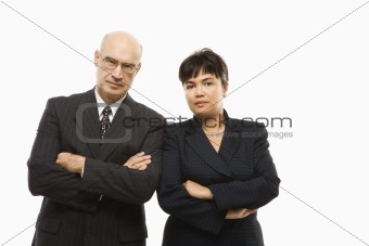 Businessman and woman.