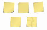 Yellow note papers
