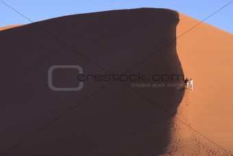 Hiking up Dune 45