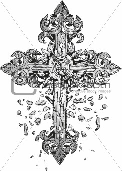 medieval antique cross