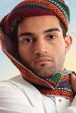 Arab man wearing  turban