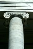 Old marble column