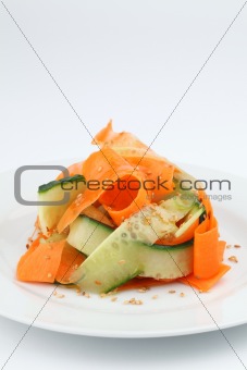 Carrot and cucumber salad