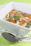 Chicken soup with vegetables