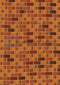 grunge brown brick wall