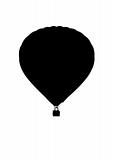 hot air ballon silhouette