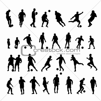 Football  player silhouette 30