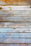 Wall covered with wooden planks